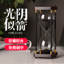Vintage time Leak Hourglass timer ornaments for children 30 minutes 60 an hour Home living room decorations Fall-proof