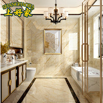 Light luxury with gold thread floor tiles Gold silk glaze all-body marble tiles Living room floor tiles 800X800 villa new