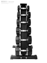6 pairs of dumbbell rack commercial fixed round head gym dumbbell set mens household 5 10kg pair of arm muscle training