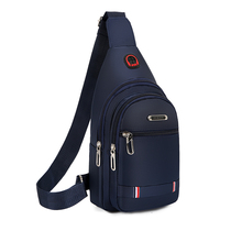 New Chest Bag Mens Bag Single Shoulder Diagonal Satchel Casual Diagonal Cross Bag Oxford Cloth Chest Front Inclined Backpack Tide Small Male Bag