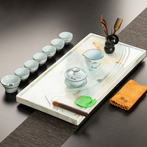 Kung Fu tea set Chinese living room household high mountain and flowing water tea table Modern small tea tray Simple stone stone tray