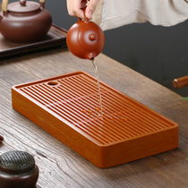 German electric Wood tea tray water storage type single small tea sea water dry bubble tea table tray water storage tray kung fu tea set