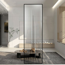Minimalist light luxury glass screen partition wall Living room decoration modern simple bedroom block entrance Small apartment type