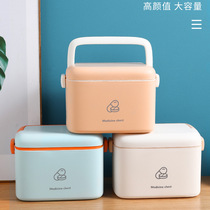 Medical kit household medical box large capacity portable multifunctional emergency standing drug storage box