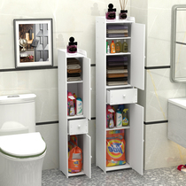 Toilet storage cabinet multi-layer shelf floor toilet Waterproof locker toilet side cabinet bathroom narrow vertical cabinet
