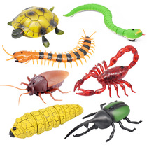 Remote control insect toy tricky creative Caterpillar Mantis Green Snake cockroach induction simulation electric animal model
