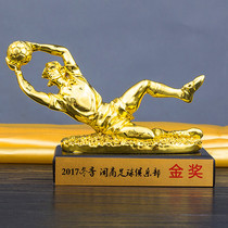 Football match goalkeeper trophy World Cup goalkeeper Golden Glove trophy custom player best goalkeeper