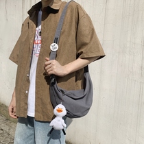 2020 new sails buns bag mens slanted satchel for leisure 100 hitch dumplings bag female large capacity student cloth bag bag