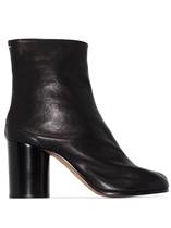 MAISON MARGIELA 2021 Black Hook-Eye Buckles High Heels Women and Ankle Boots