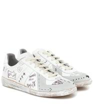 MAISON MARGIELA 2021 Gray White Strap Womens Sneakers