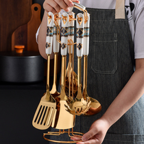 Qingfeng Shili spatula stainless steel shovel spoon spoon stir-fry shovel full set of seven-piece household kitchen utensils