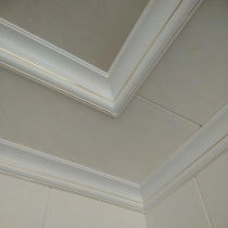 Bamboo-wood fiber European-style top corner line ceiling corner line decorative line wood-plastic ceiling shade line PVC shed corner line