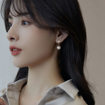 High-end earrings pearl earrings 2023 new trendy earrings sterling silver earrings mosquito coils no pierced ear clips