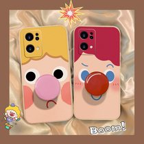 opporeno7 pro mobile phone shell new reno6 4 2 pro ten girls reno5k liquid soft silicone net red card se full pack anti-fall and blame bracket