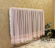 LCD TV cover lace dust-proof boot does not take 5560 inch hanging curtain cover cloth cover European fabric