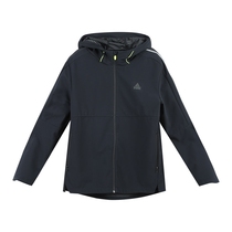 Peak Men Woven Trench Coat 2021 Spring New Windproof Hooded Zipper Net Leisure Sports Jacket F211047