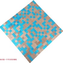 Aluminum-plastic board moisture-proof pure white self-adhesive kitchen tile mosaic bar decoration TV background wall sticker