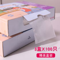 Gloves Disposable Film Food Thickened Catering 100 Plastic Kitchen Durable Boxed Extraction Transparent 1000