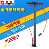  Ounai full steel pipe bicycle pump bold high pressure motorcycle electric vehicle car pump A380C