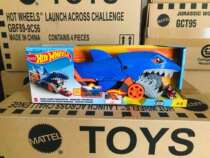 Hot Wheels City Hungry Shark Transporter Set Childrens toy boy alloy trolley track GVG36