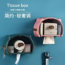 Light luxury drawing box high-end feel wall toilet paper box cartoon high-end toilet tissue box design sense