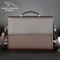 Bao Di Kangaroo Mens Bag Shoulder Bag Leather shoulder bag Tote Bag Satchel Mens Business Briefcase Leisure Backpack