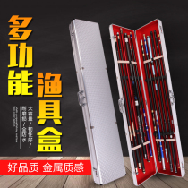 Aluminum alloy fishing gear bag fishing bag fishing rod box hard case fishing gear box waterproof code lock 1 3 meters