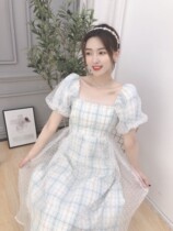 Shake the same paragraph (small monkey light luxury customization) in the escape princess small fresh bubble sleeve fairy forest department sweet dress 5