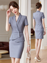 Career suit female short sleeve medical plastic beauty cosmetics hotels front desk jewelry shop suit summer