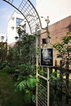 INS European and American countryside enamel enamel coffee shop bar decoration listed decorative painting L20H27CM