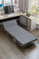 Reinforced office folding bed single bed lunch bed home recliner bed home recliner board bed triple fold bed
