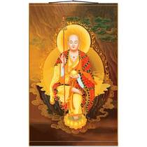 The solemn Tibetan King Bodhisattva Buddha statue painting Buddha Hall with Buddhist niche scrolls painting silk cloth painting custom-made