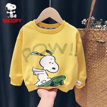 Annoubi SNOOPY male and female child 2022 new spring and autumn loaded with baby casual weavewear children dress foreign air