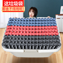 Garbage bag household portable drawstring vest garbage bucket black thick large plastic bag suit kitchen