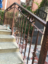 Shenzhen wrought iron stair handrail Wrought iron guardrail fence