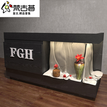 Clothing store cashier counter hotel front desk reception beauty salon simple modern hotel bar corner cashier