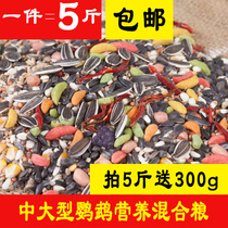 Medium and large small sun Golden Sun monk Alei breast gray parrot eclectic sunflower feed bird grain 5kg
