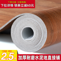 Floor leather household pvc thickened wear-resistant waterproof imitation wood grain floor sticker cement self-adhesive carpet floor glue mat