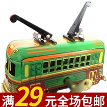  Clockwork bus tin tram Post-80s nostalgic classic memories Childhood childrens toys Traditional collection gifts