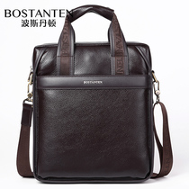 Mens bag shoulder shoulder bag 2021 New Tide Hand bag hand leather briefcase mens business large capacity