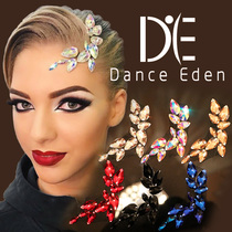 DanceEden Pai Ai headdress vintage Latin modern dance White AB Diamond red treasure blue black champagne gold vintage