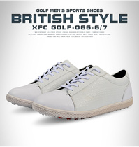  XFC golf shoes mens leather shoes British style waterproof cowhide fabric non-slip nail-free soft bottom