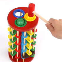 Childrens hand-eye coordination Baby beating hammer Piling hammer hammer music toy Childrens table early education Knock knock music puzzle