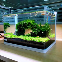 Sensen fish tank hot bending mini ecological grass tank water-free super white glass desktop small fish tank living room small bare tank