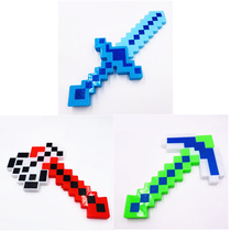 Minecraft Mini World Toys Lightsaber Sword Diamond Sword Final Sword Final Sword Plastic Equipment Weapon Children