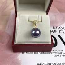 New 925 silver diamond simple shell bead pendant natural mother shell imitation pearl necklace pendant neck decoration fashion purple