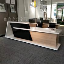 Front desk Modern reception desk office furniture stylish front desk welcome desk simple cashier desk desk desk paint paint front desk