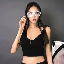 Shake sound new Japan and South Korea street shot girl Bundy hip hop net red men and women blinds luminous glasses