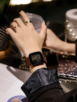 Overbearing watch ladies High sense minimalist Temperament Square Large Table Pan Small Crowdsummer Leisure Waterproof Lukewarm Lady