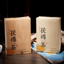 Hunan Anhua Black Tea Gold Flower Blossom Brick Tea 400g Decades Chen Tea Zhengzong Tiong Dark Mao Tea Anhua Tea